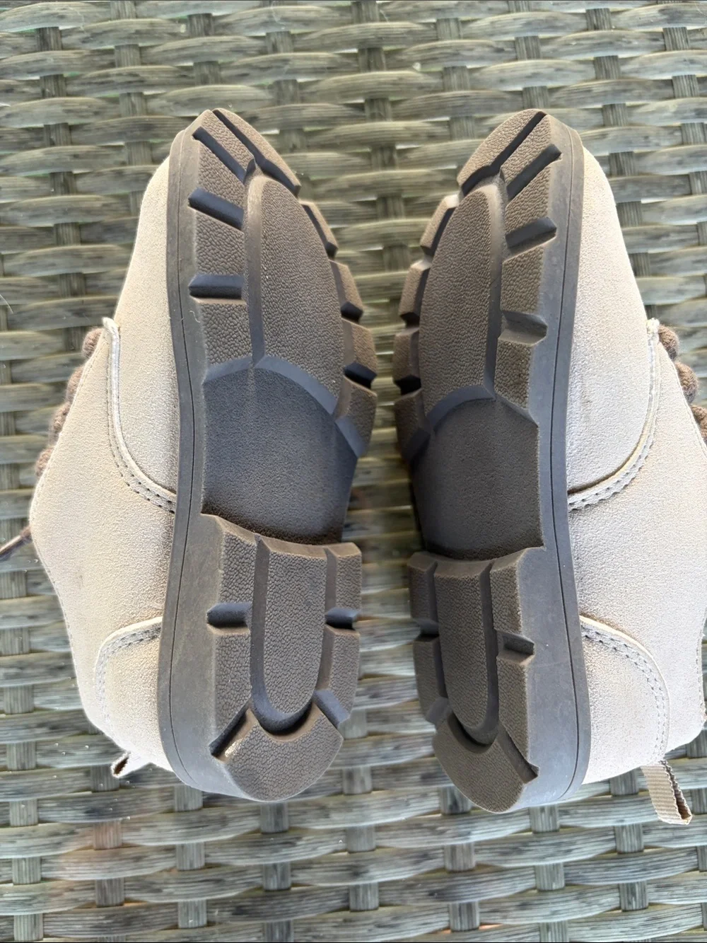 Gymboree Toddler Suede Oxford Dress Shoe Light Tan Soft Nubuck Finish Size 1